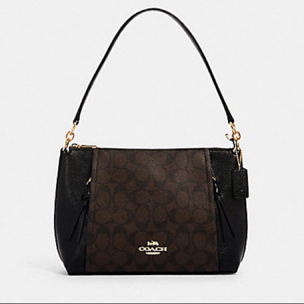 Coach Marlon Shoulder Bag In Signature Canvas